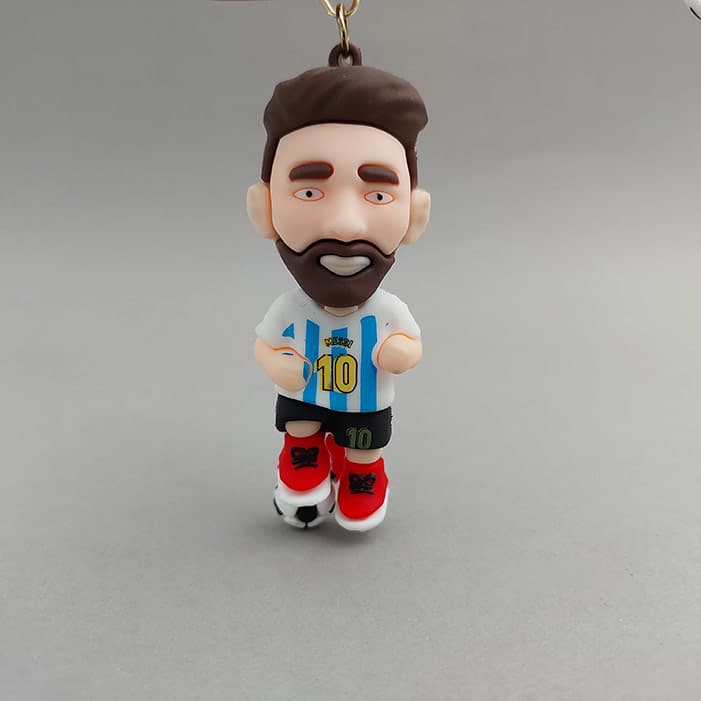سرکلیدی سیلیکونی فوتبالی بزرگ طرح مسی MESSI آرژانتین وارداتی 39060