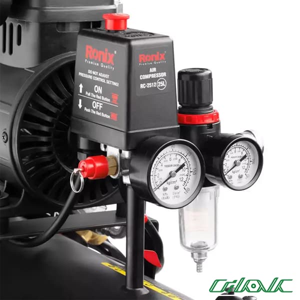 کمپرسور هوا 25 لیتری رونیکس مدل RC-2512 — تصویر ۳