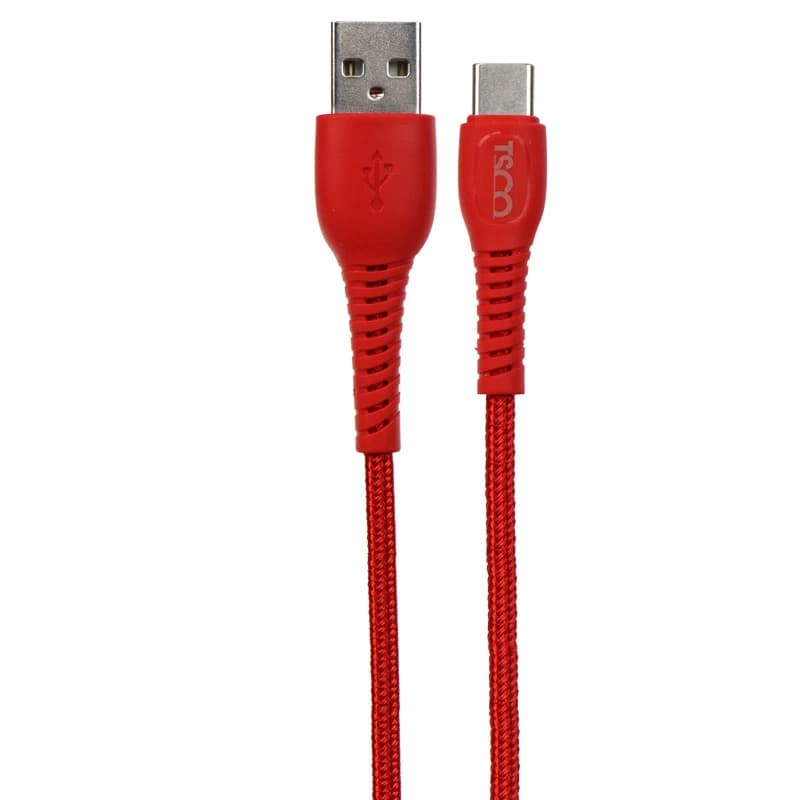 کابل تبدیل USB به USB-C تسکو مدل TC 183 طول 1 متر رنگ قرمز کد m17914