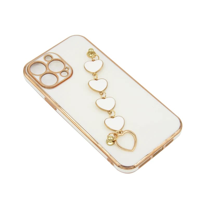 کاور مدل زنجیری طرح قلب مناسب برای گوشی موبایل اپل IPHONE 13PRO کد 17988m — تصویر ۲