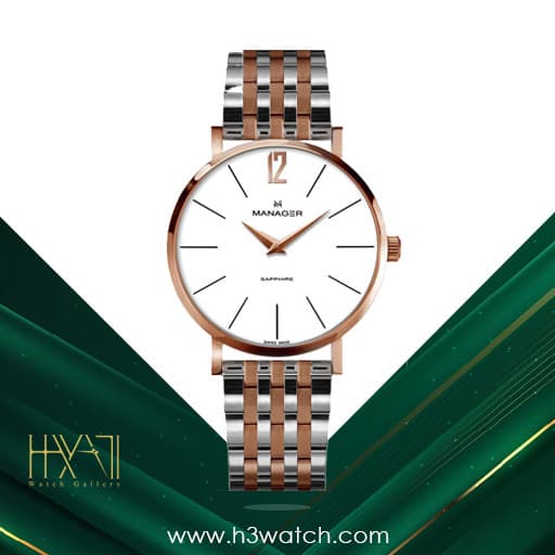 ساعت مچی مردانه منیجر MANAGER MAN-PS-01-RTTM