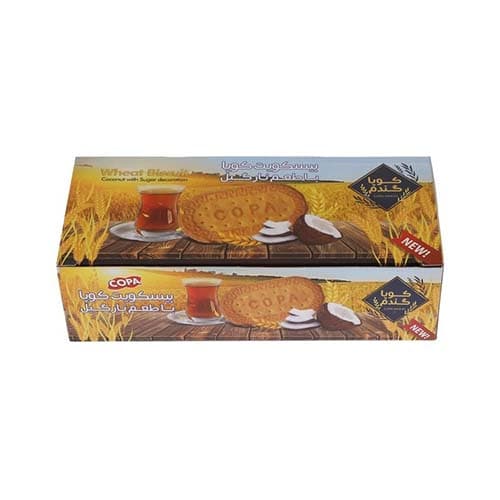 بیسکویت گندم با طعم نارگیل 450گ کوپا
