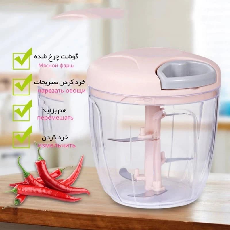 خردکن طنابی مدل پنج تیغه اصل سایز درشت 5 تیغه بسته یک عددی — تصویر ۲