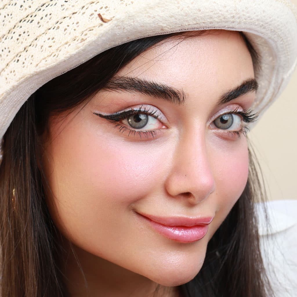 لنز رنگی لونا گری طوسی روشن نایس آیز