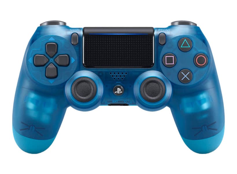 دسته PS4 شفاف آبی — تصویر ۲
