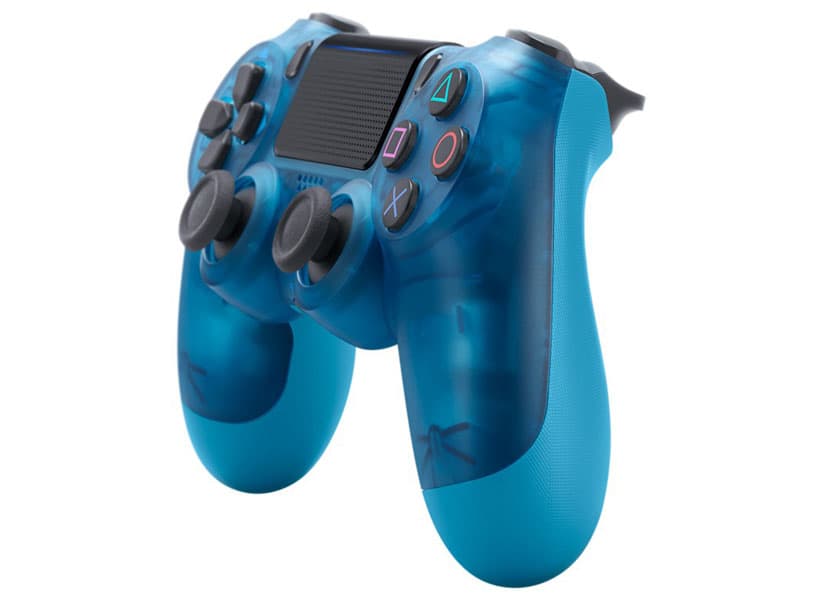 دسته PS4 شفاف آبی — تصویر ۴