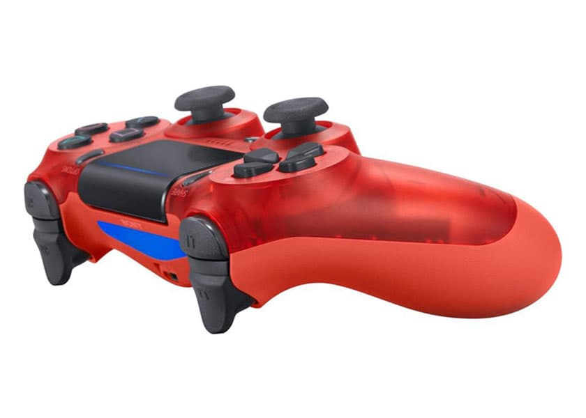 دسته PS4 شفاف قرمز — تصویر ۳