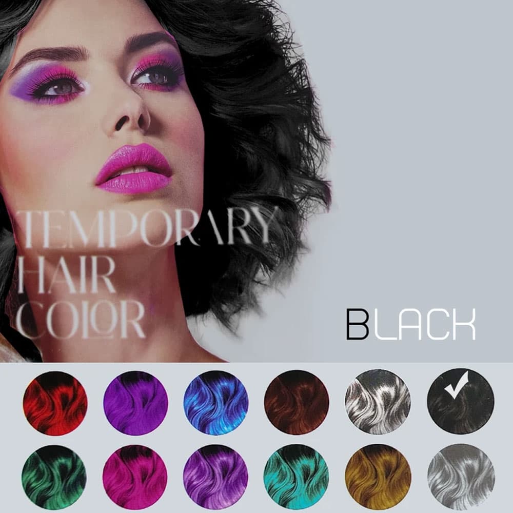 اسپری مو رنگی پرفکت شماره 12 مشکی Black (150 میل) — تصویر ۲