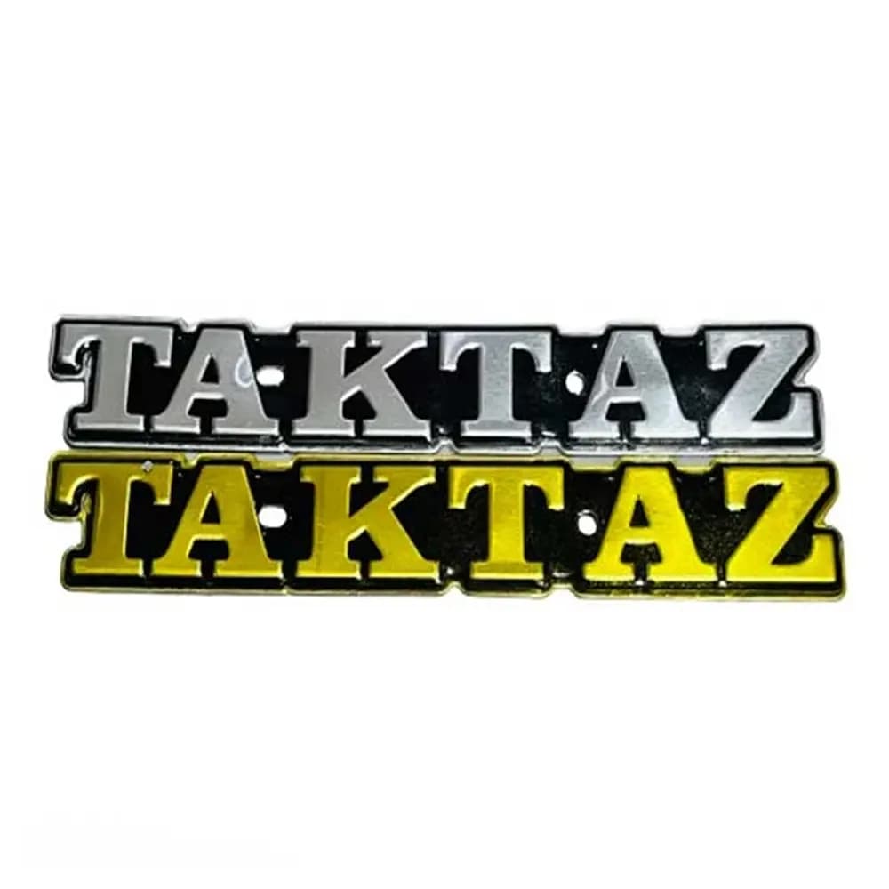 آرم باک فلزی موتورسیکلت نقره ای طلایی — تصویر ۶