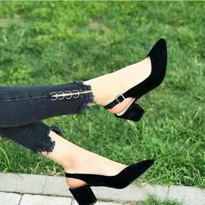 کفش پاشنه 6 سانت سوئیت اصل کد 4566 — تصویر ۴