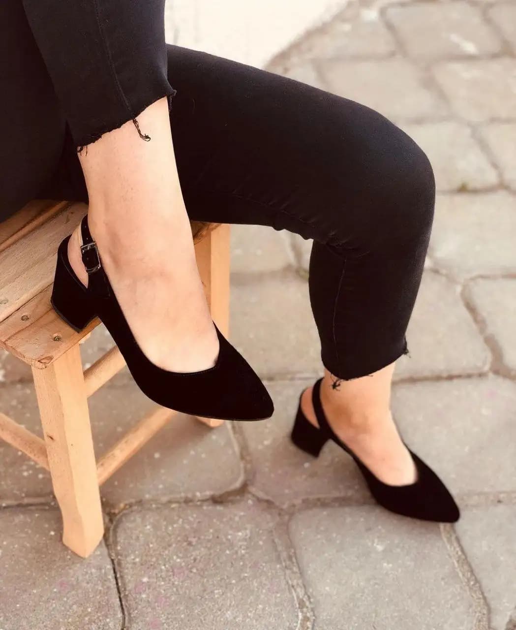 کفش پاشنه 6 سانت سوئیت اصل کد 4566 — تصویر ۷