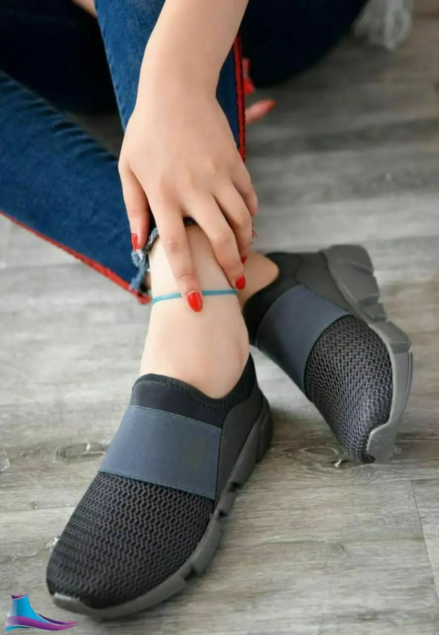 کتونی رویه بافتی کف طبی (طوسی تیره) کد 4539