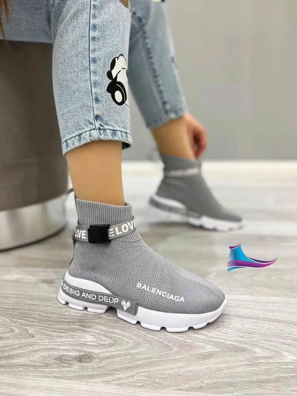 کتونی رویه خارجی (طوسی) کد 4538