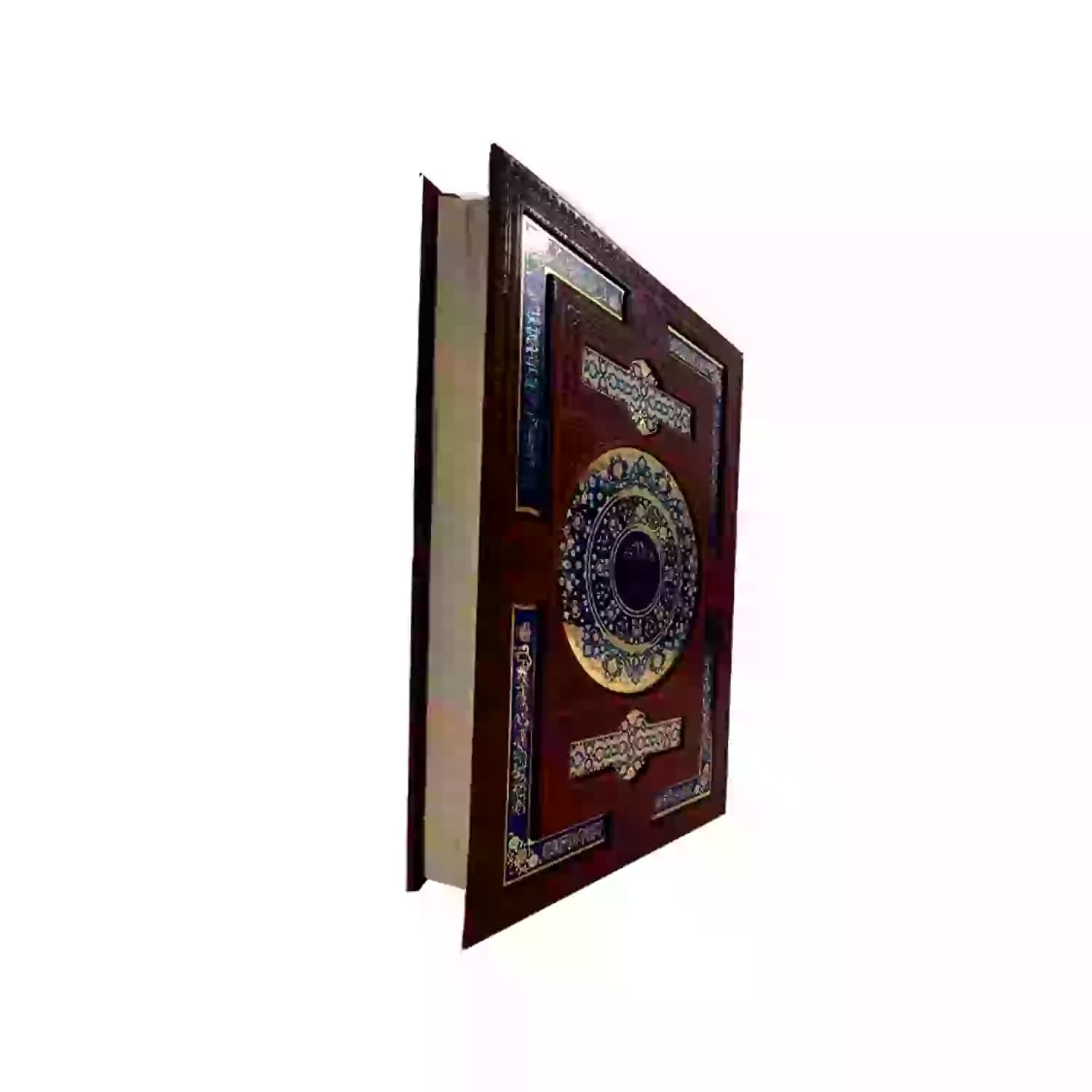 قرآن وزیری بدون ترجمه چرم چرم پلاک رنگی کد 120441 — تصویر ۶