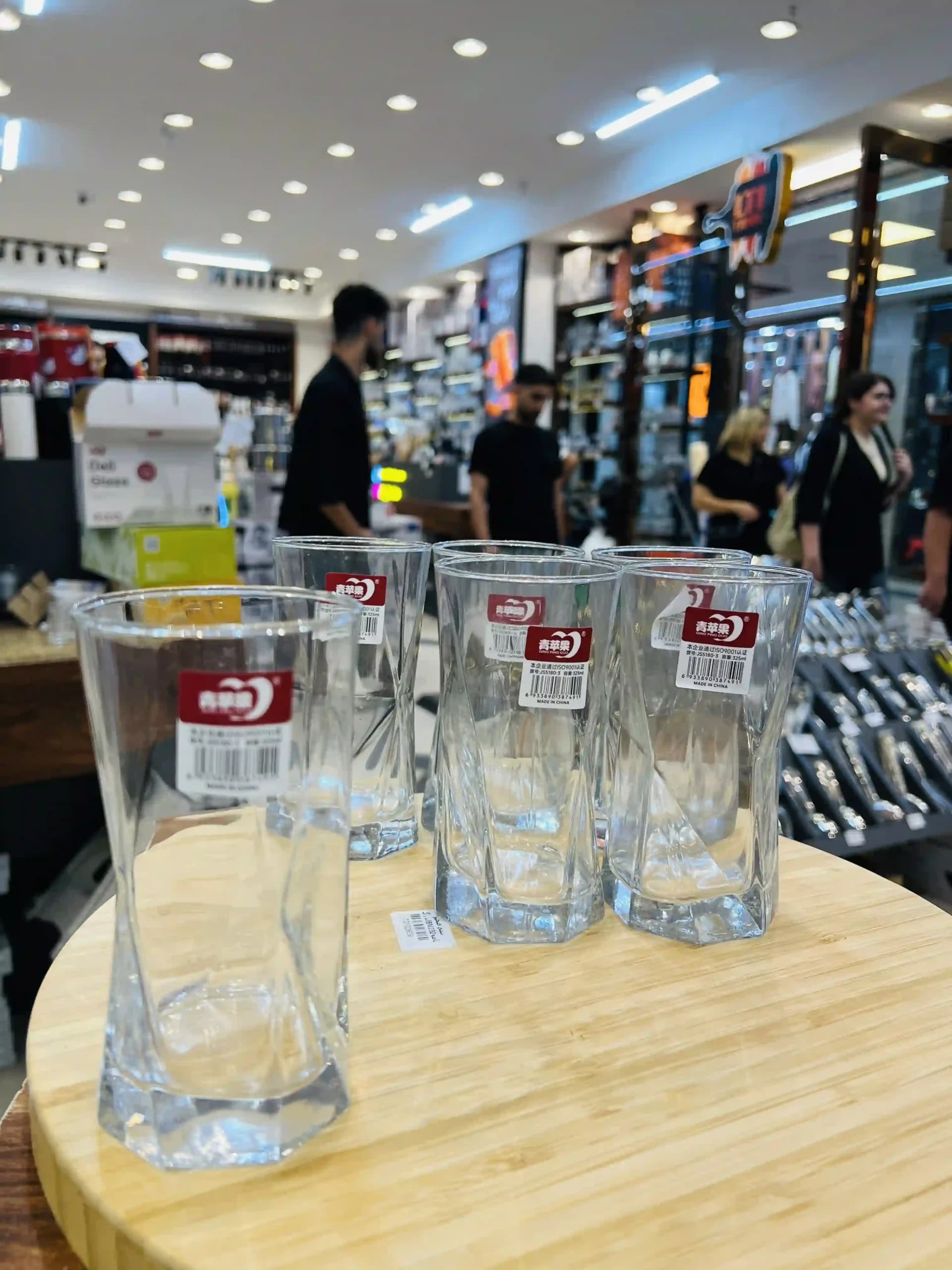 لیوان ۶ عددی بلور دلی (Deli) مدل JS5180-3 (۳۲۵ میلیلیتر) — تصویر ۲