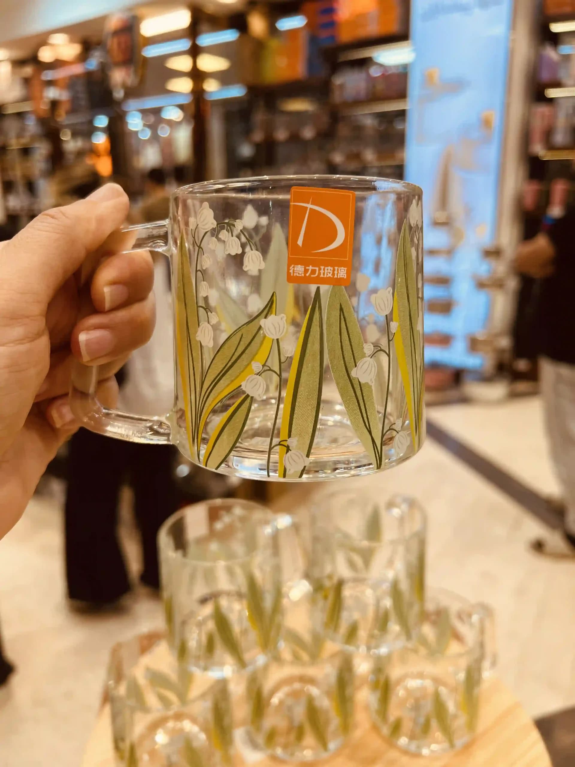 فنجان بلور طرح‌دار دلی (Deli) مدل TZ401T (۳۵۰ میلی‌لیتر) — تصویر ۵