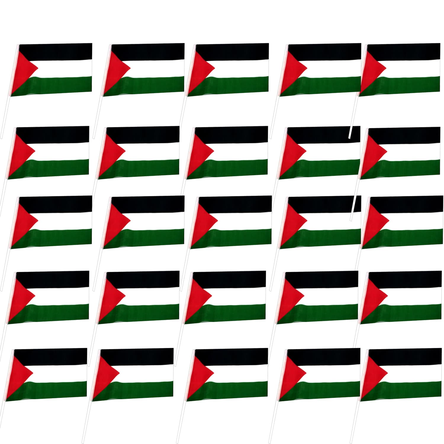 پرچم ساتن فلسطین-پرچم دستی 30در40سانت-بسته 25تایی کد 103884