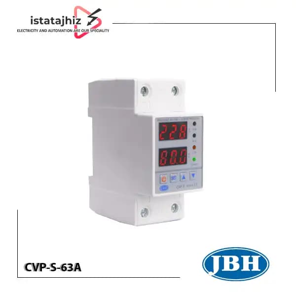 محافظ ولتاژ و جریان تک فاز 63 آمپر JBH CVP-S-63A — تصویر ۲