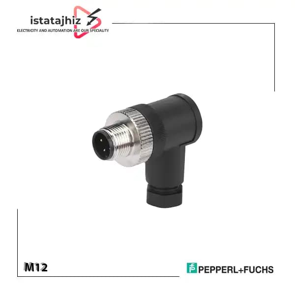 کانکتور M12 نری 3 پین 90 درجه