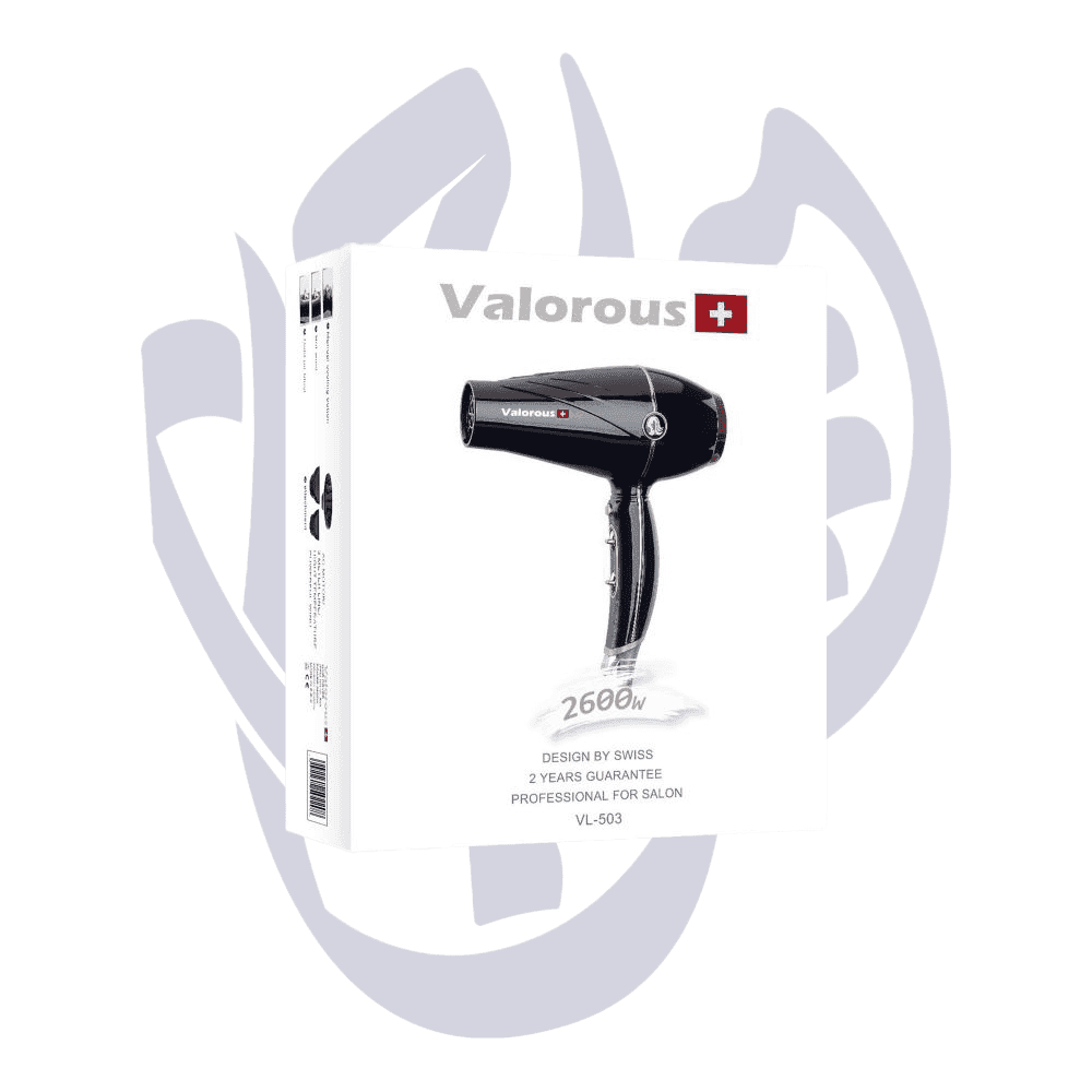 سشوار حرفه ای 2600وات حرفه ای والوروس valorous سری Swiss مدل VL-503