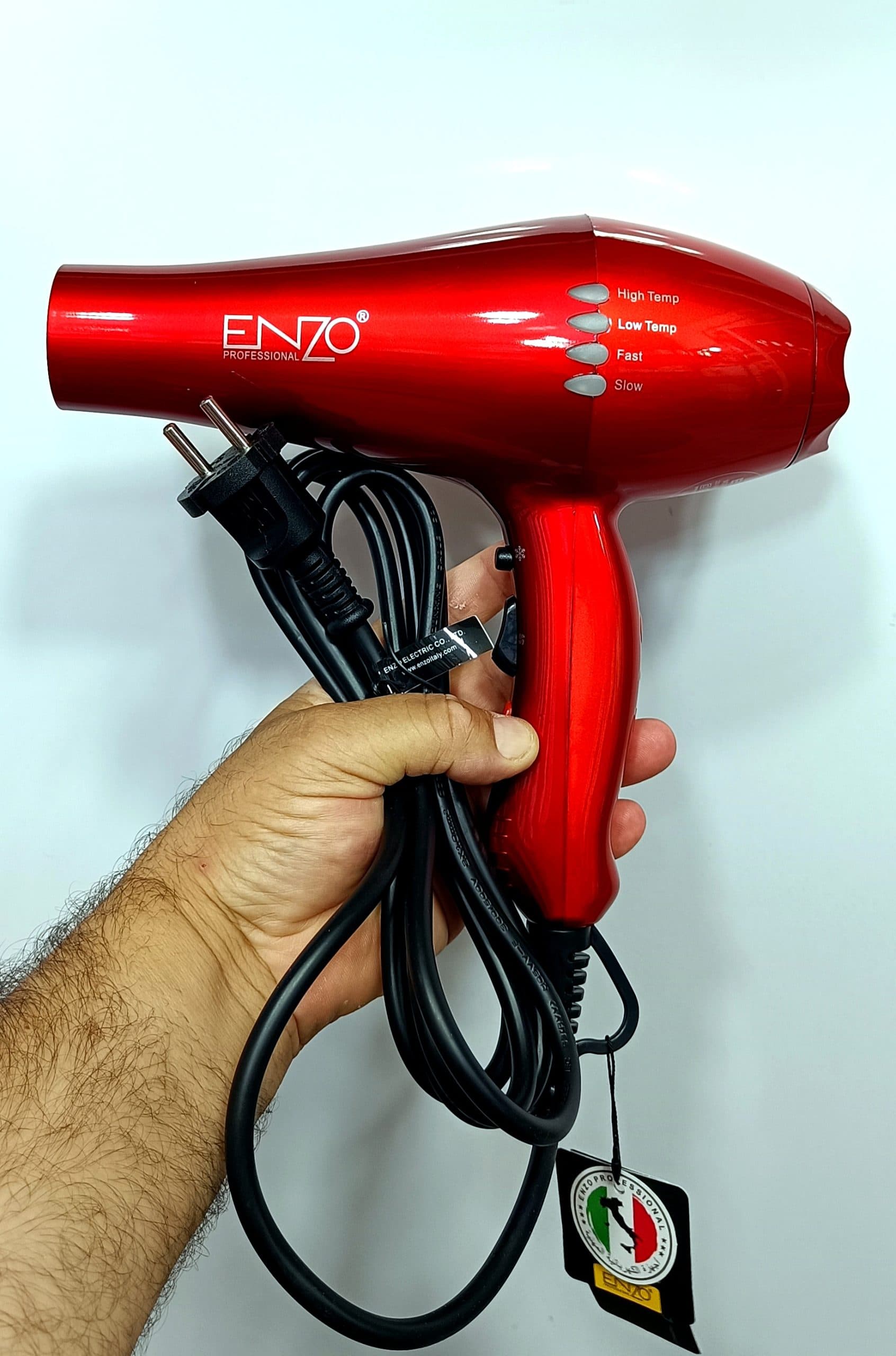 سشوار حرفهای انزو مدل EN-8860R قدرت 17000 دور در دقیقه — تصویر ۵