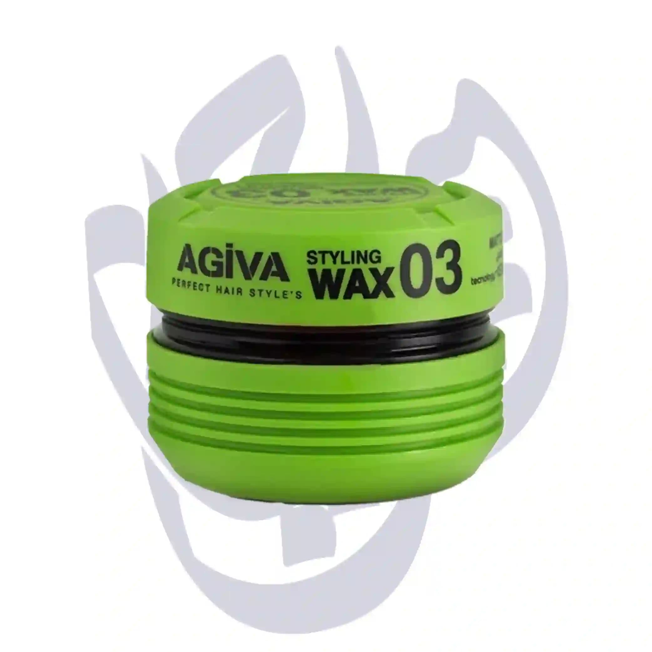 واکس مو آگیوا مدل 03 (سبز و مشکی) حجم 175 میلی لیتر AGIVA