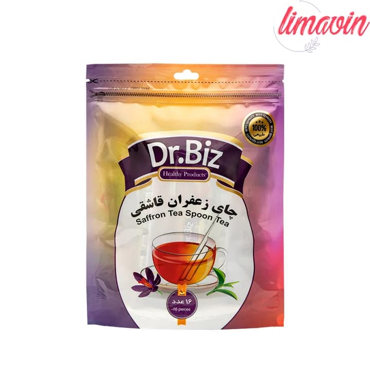 دمنوش چای سیاه زعفرانی قاشقی دکتر بیز – 16عددی