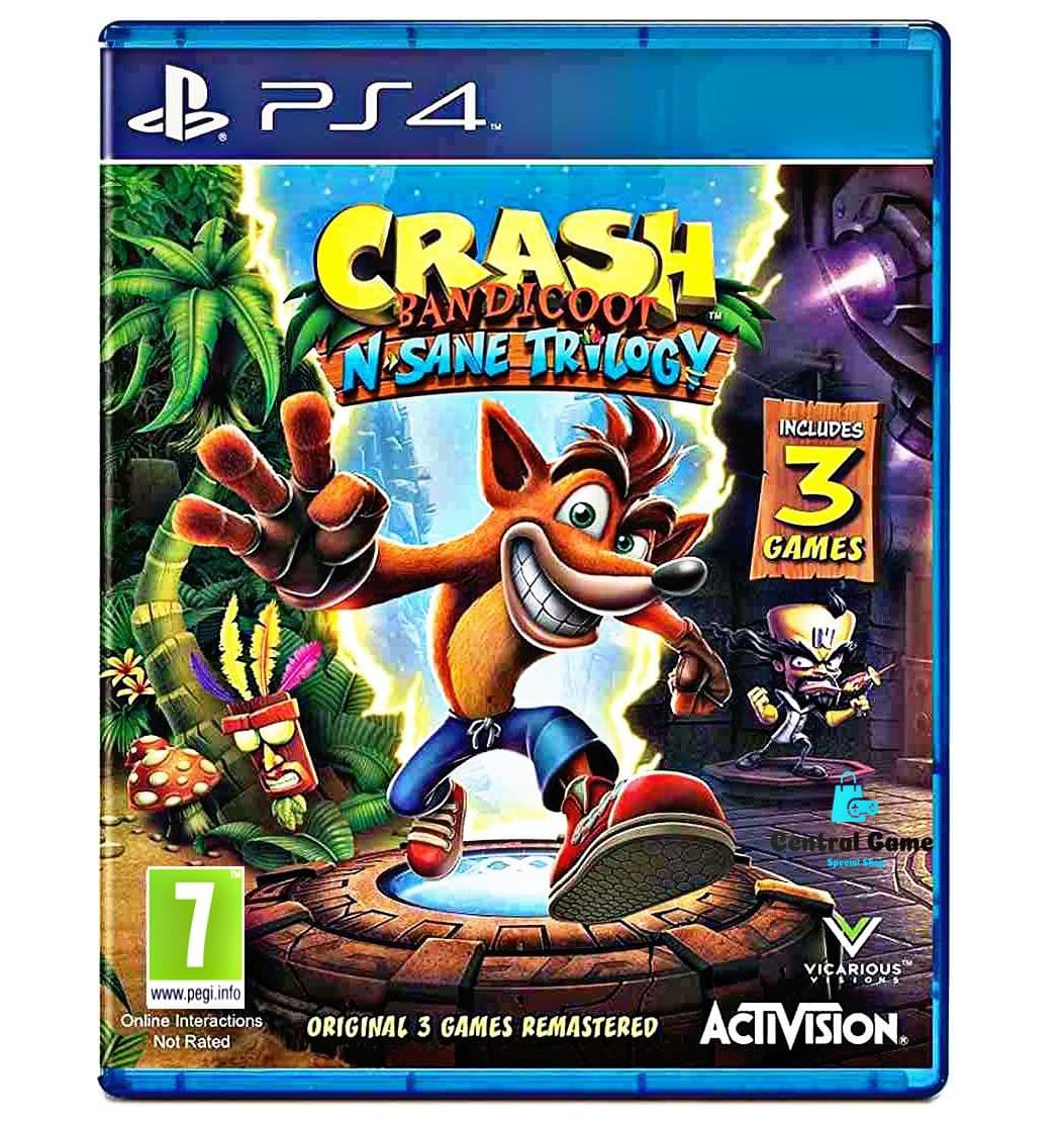 دیسک بازی Crash Bandicoot N-Sane Trilogy Ps4 آکبند