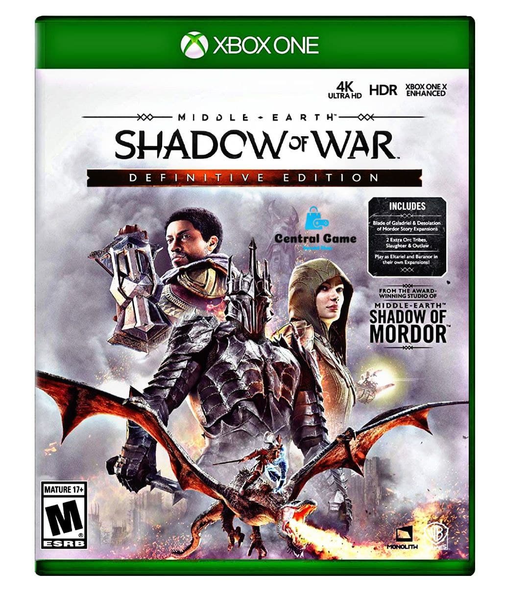 دیسک بازی Middle Earth: Shadow of War Definitive Edition Xbox One ریجن آل آکبند