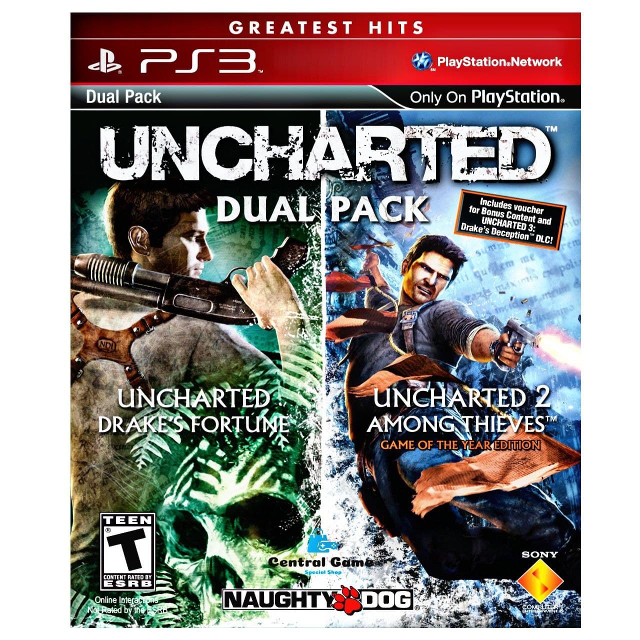 دیسک بازی Uncharted 1&2 Dual Pack Ps3 ریجن آل
