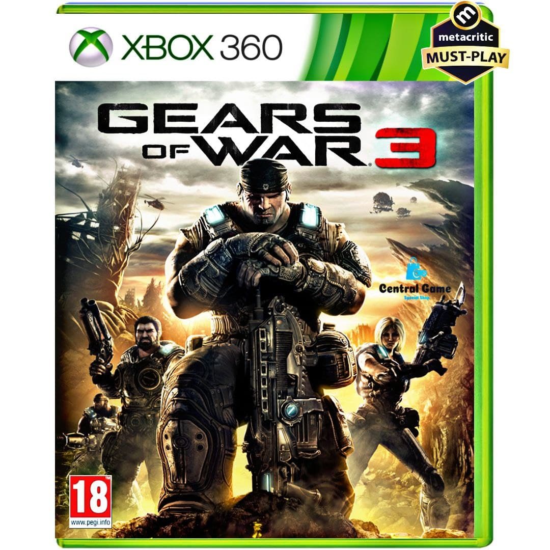 دیسک بازی Gears Of War 3 Xbox 360 کارکرده
