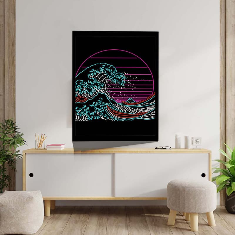 تابلو مدل GREAT WAVE کد F-7003 — تصویر ۴