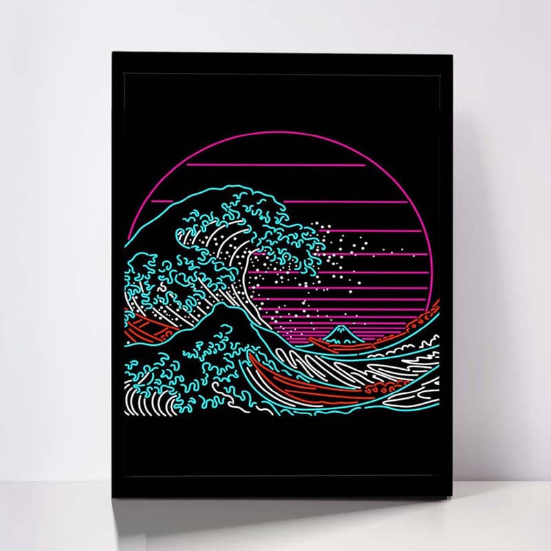 تابلو مدل GREAT WAVE کد F-7003
