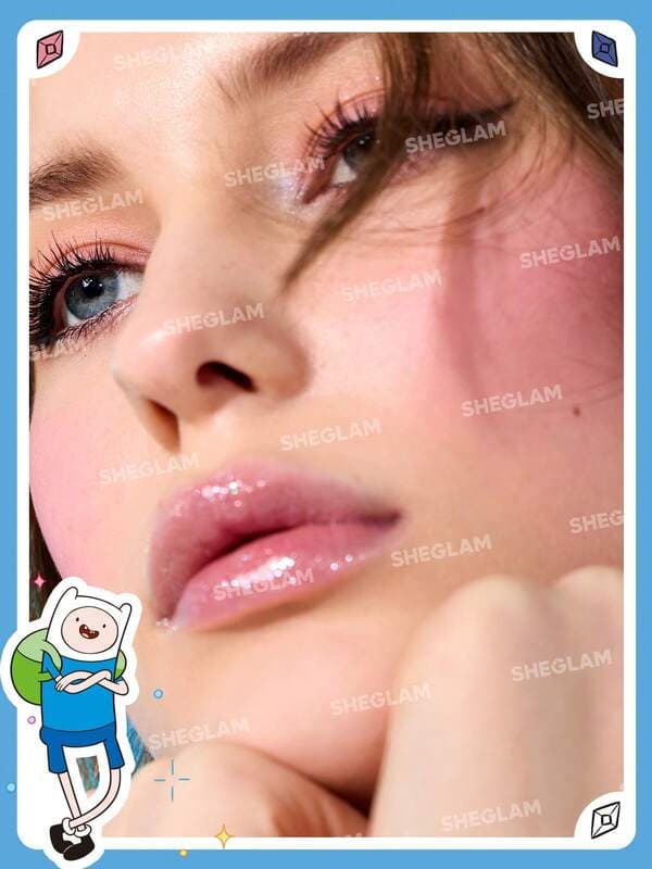 برق لب Adventure Time | SHEGLAM Heroes Only Shimmery Lip Gloss-Frosty شیگلم رنگ Frosty — تصویر ۵