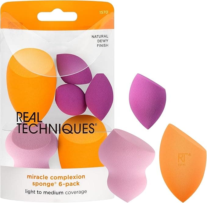 اسفنج آرایش ۶ عددی ریل تکنیک real-techniques