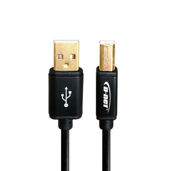کابل پرینتر USB کانکتور فلزی دی نت طول 1.5 متر
