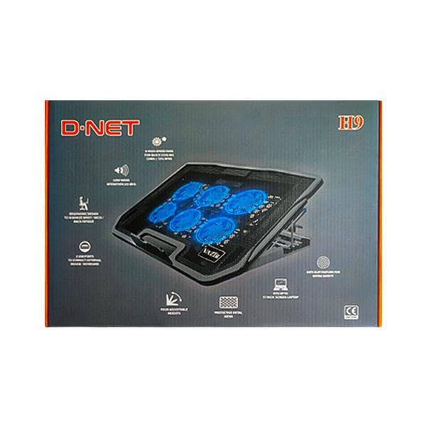 پایه خنک کننده لپ تاپ 6 فن دی نت مدل H9 — تصویر ۲