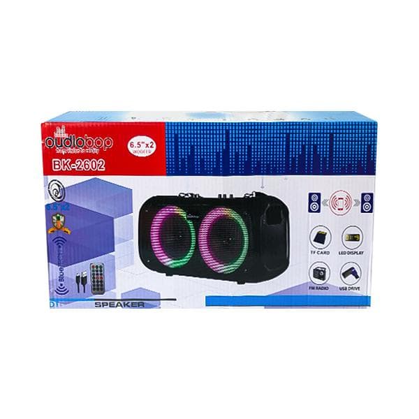 اسپیکر پارتی باکس OUDIOBOP مدل BK-2602 با میکروفون — تصویر ۲