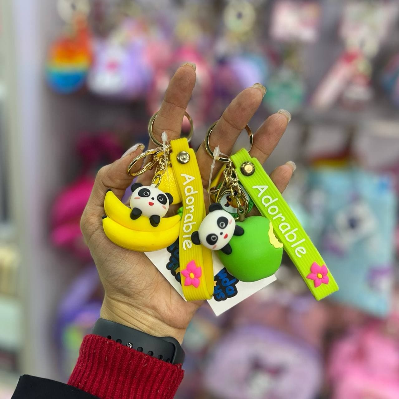 جاکلیدی سیلیکونی پاندا میوه ای