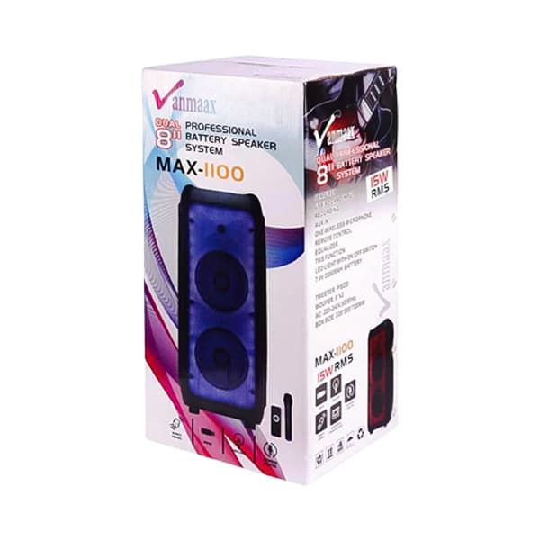 اسپیکر پارتی باکس وان مکس مدل MAX-1100 — تصویر ۲