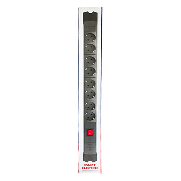 پاور ماژول هشت خانه پارت مدل 5144 ارت دار کابل 1.8 متر — تصویر ۲