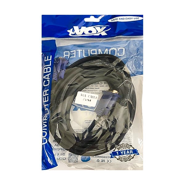 کابل VGA 3+4 ضخیم X.VOX طول 5 متر — تصویر ۲