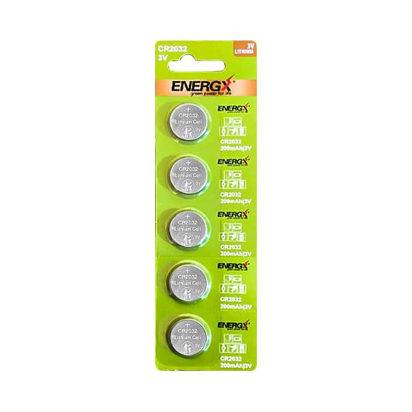باتری سکه ای پنج عددی ENERGX مدل CR2032