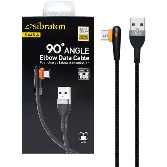 کابل تبدیل USB به microUSB سیبراتون مدل S445A طول 1 متر