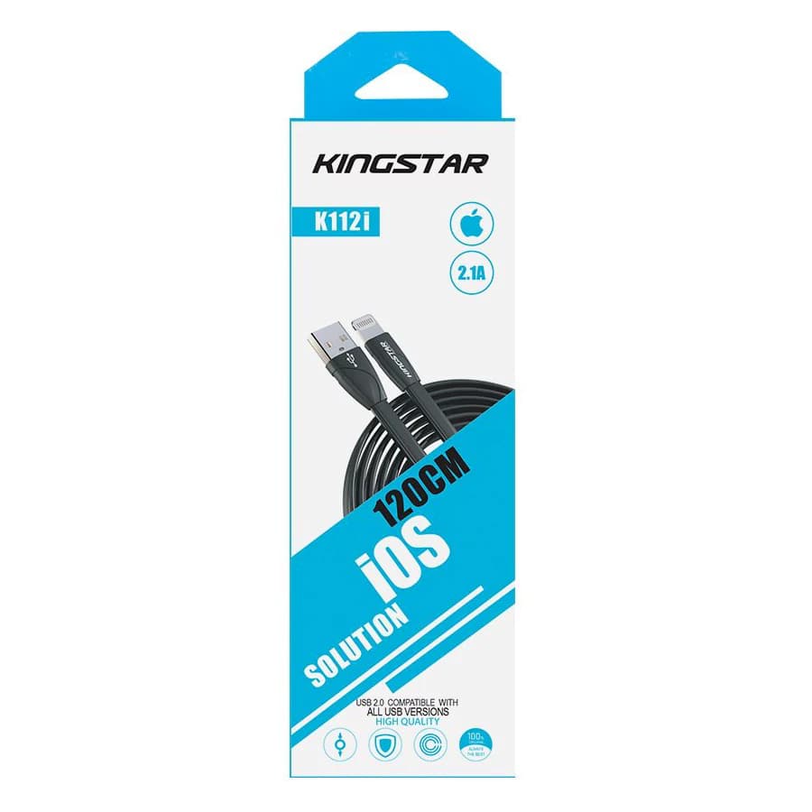 کابل تبدیل USB به Lightining کینگ استار مدل K112 i طول 1.1 متر
