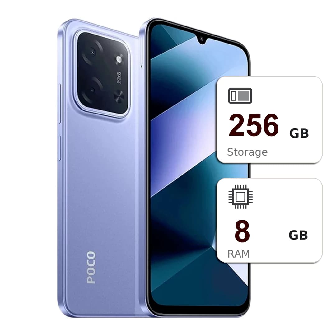 موبایل پوکو مدل Poco C85 ظرفیت 256 رم 8 گیگابایت