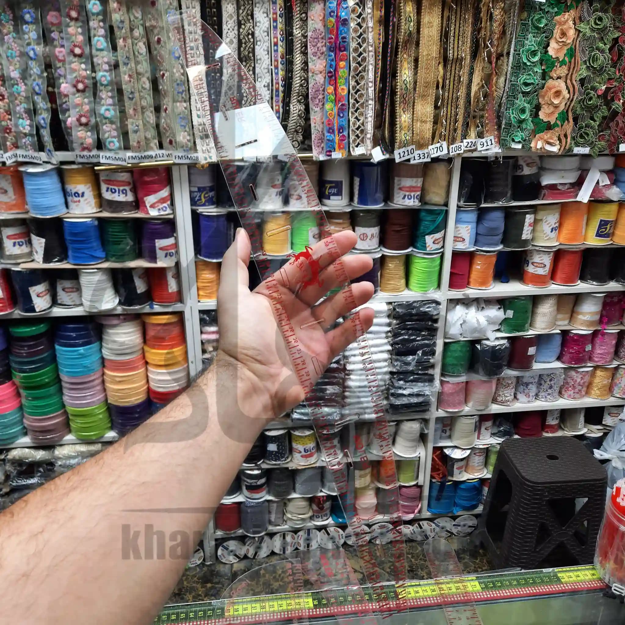 خط کش خیاطی منحنی ژله ای بسته 12 عددی عمده — تصویر ۳