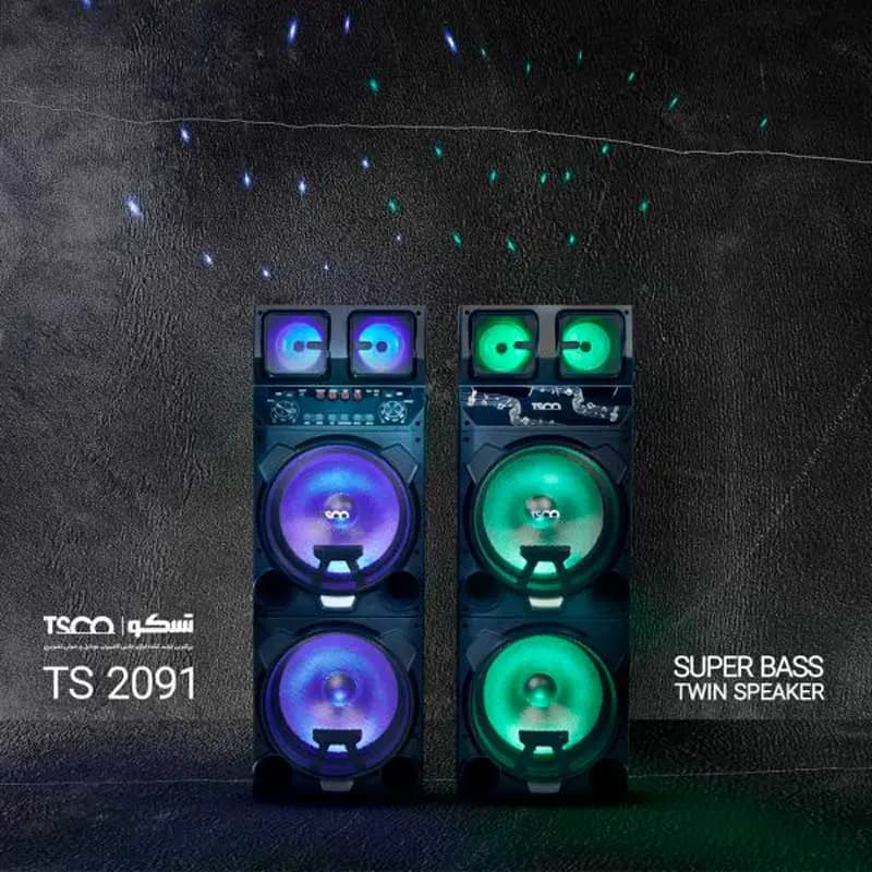 اسپیکر قابل حمل تسکو مدل TS 2091 به همراه میکروفون — تصویر ۴
