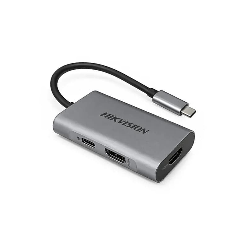 تبدیل HIKVISION TYPE-C TO 2PORT HDMI+USB3+TYPE-C