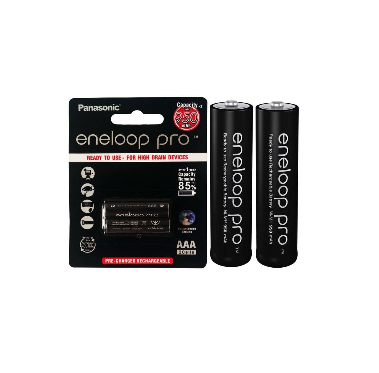 باطری نیم قلم شارژی 950 PANASONIC ENELOOP